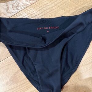 Left On Friday Black Bikini Bottoms Wear To Bottoms M
